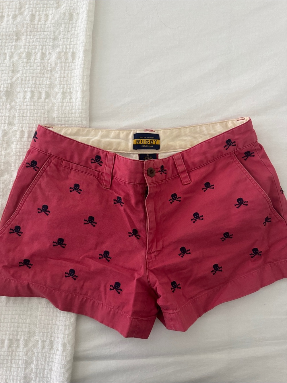 Rugby Ralph Lauren Skull & Crossbone Shorts Vintage